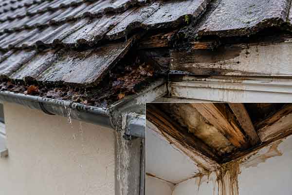 Infiltrations sous la toiture à Joigny